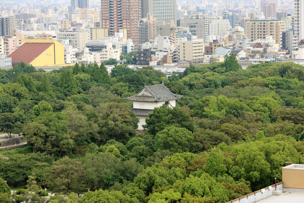 Foto, materiell, befreit, Landschaft, Bild, hat Foto auf Lager,Turm der Burg Osaka, , , , 