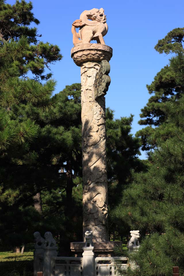 photo,material,free,landscape,picture,stock photo,Creative Commons,Zhao Mausoleum (Qing) stone lions, , , , 