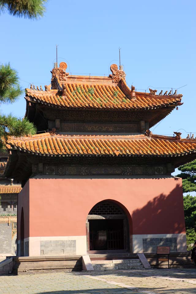 Foto, materiell, befreit, Landschaft, Bild, hat Foto auf Lager,Zhao Mausoleum (Qing) Ishibumitei, , , , 