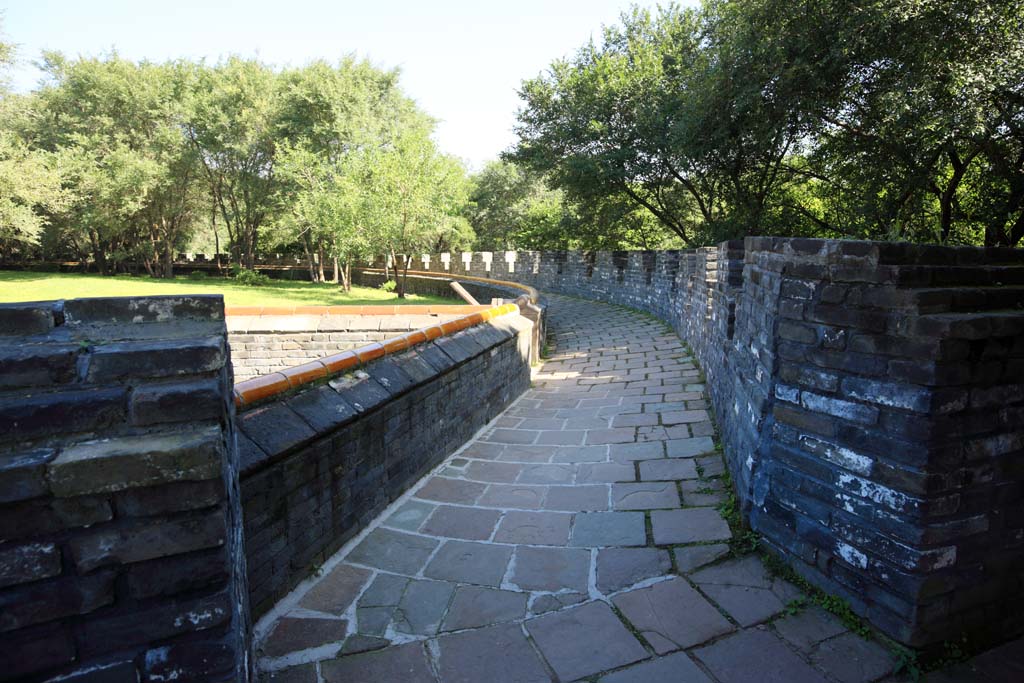 Foto, materieel, vrij, landschap, schilderstuk, bevoorraden foto,Zhao Mausoleum (Qing) maand bolwerk, , , , 