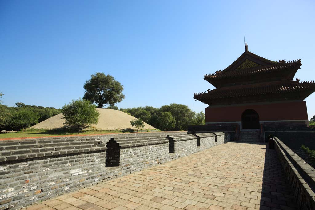 Foto, materieel, vrij, landschap, schilderstuk, bevoorraden foto,Zhao Mausoleum (Qing) Boseong, , , , 