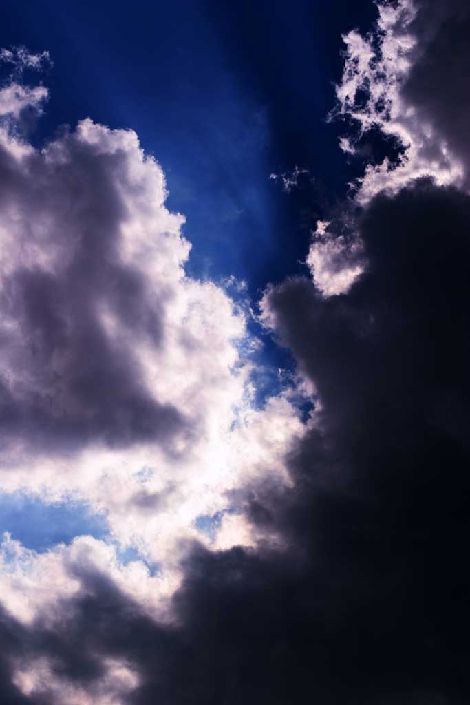 Foto, materieel, vrij, landschap, schilderstuk, bevoorraden foto,Bewolkt en sunrays, Wolk, Zon, Lucht, Maak