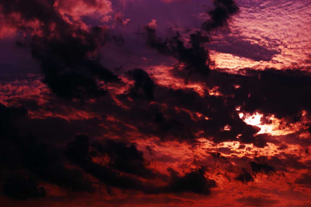 Foto, materieel, vrij, landschap, schilderstuk, bevoorraden foto,Zonsondergang bewolkt, Platform, Station, Avond, Lichtreclame