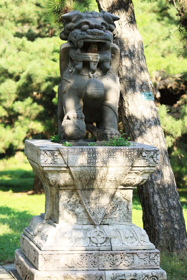 Foto, materieel, vrij, landschap, schilderstuk, bevoorraden foto,Monument van Fuling Tomb beast, , , , 