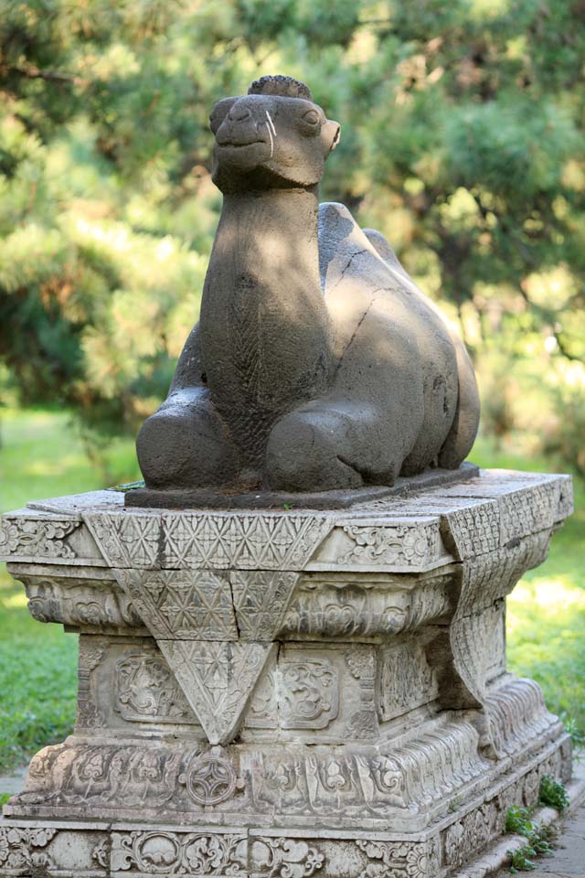 photo,material,free,landscape,picture,stock photo,Creative Commons,Monument of Fuling Tomb beast, , , , 