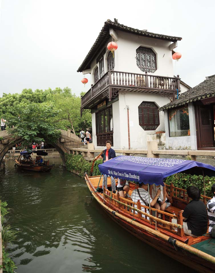 foto,tela,gratis,paisaje,fotografa,idea,Zhouzhuang, , , , 