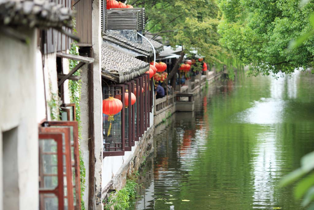 Foto, materieel, vrij, landschap, schilderstuk, bevoorraden foto,Zhouzhuang, , , , 