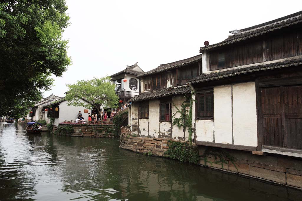 foto,tela,gratis,paisaje,fotografa,idea,Zhouzhuang, , , , 