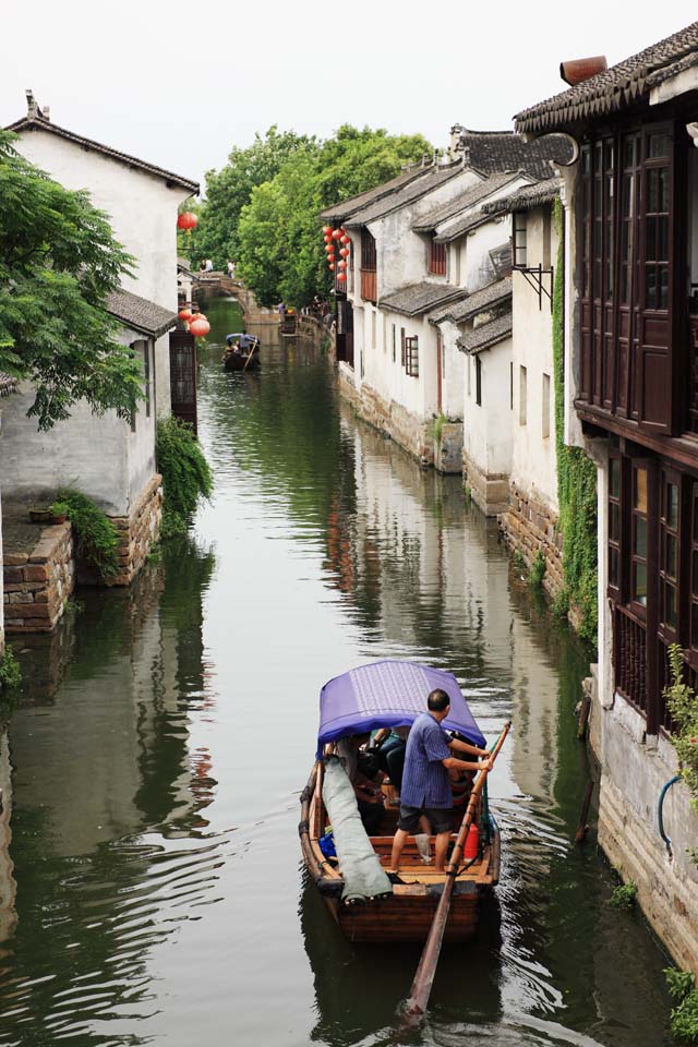 Foto, materieel, vrij, landschap, schilderstuk, bevoorraden foto,Zhouzhuang, , , , 