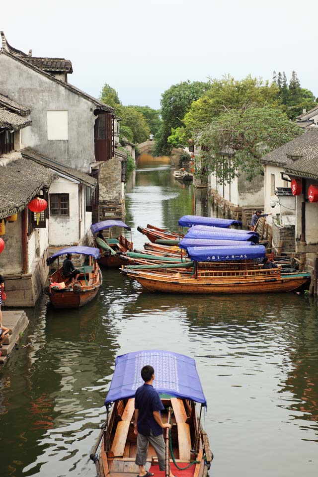 fotografia, materiale, libero il panorama, dipinga, fotografia di scorta,Zhouzhuang, , , , 