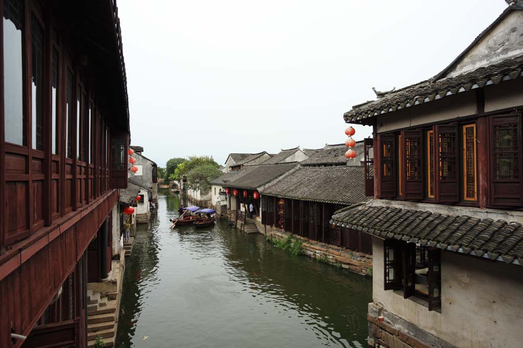 fotografia, materiale, libero il panorama, dipinga, fotografia di scorta,Zhouzhuang, , , , 