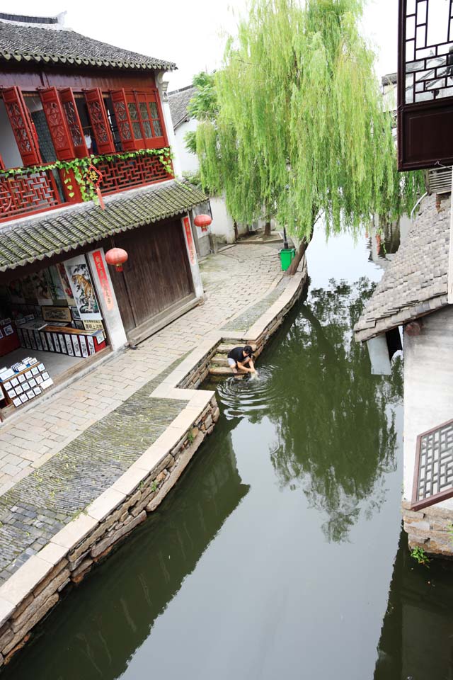 fotografia, materiale, libero il panorama, dipinga, fotografia di scorta,Zhouzhuang, , , , 