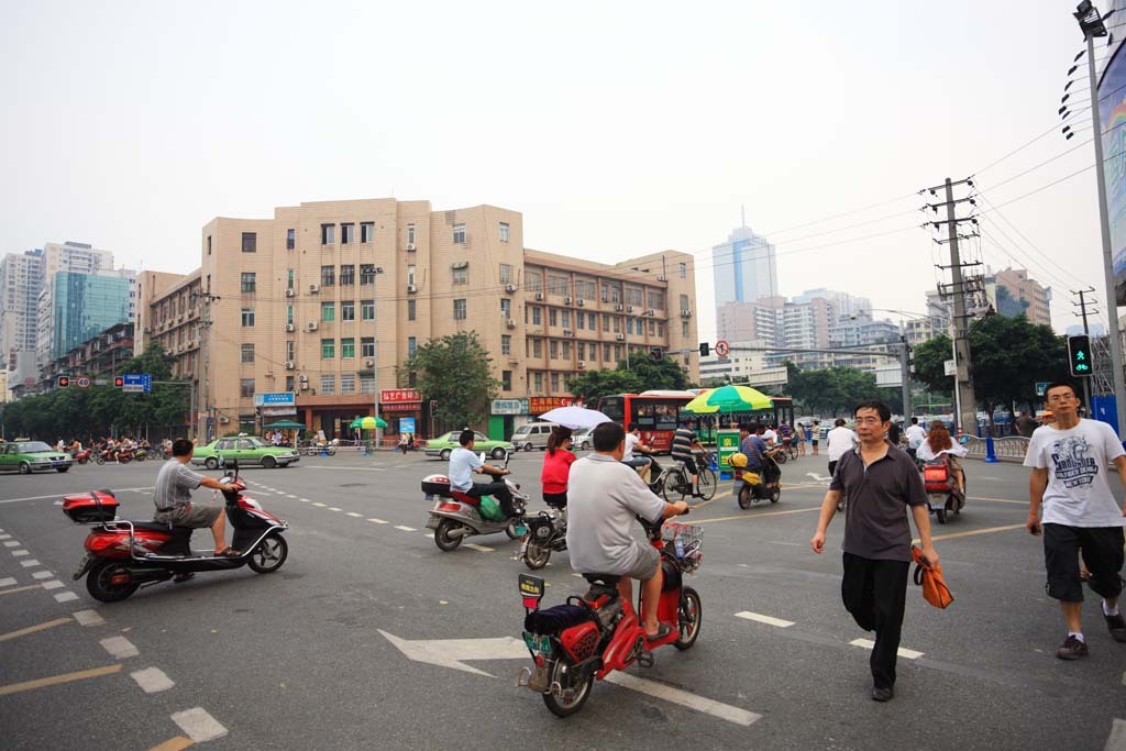 Foto, materieel, vrij, landschap, schilderstuk, bevoorraden foto,Chengdu skyline, , , , 