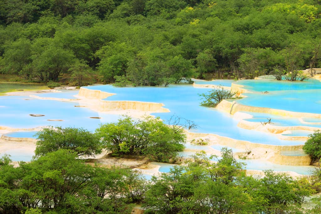 fotografia, materiale, libero il panorama, dipinga, fotografia di scorta,Huanglong cinque colori stagno, , , , 