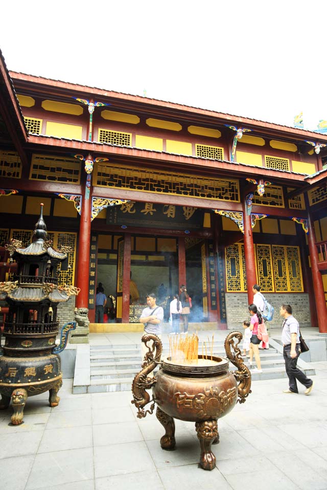 foto,tela,gratis,paisaje,fotografa,idea,Huanglong Huanglong antiguo templo, , , , 