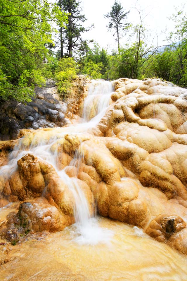 fotografia, materiale, libero il panorama, dipinga, fotografia di scorta,Huanglong Rendai cascata da un luogo alto, , , , 