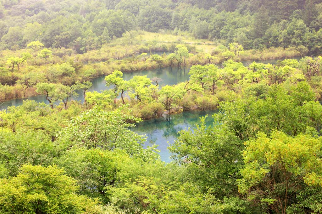 Foto, materiell, befreit, Landschaft, Bild, hat Foto auf Lager,Jiuzhaigou TatsukiTadashi Gun'umi, , , , 