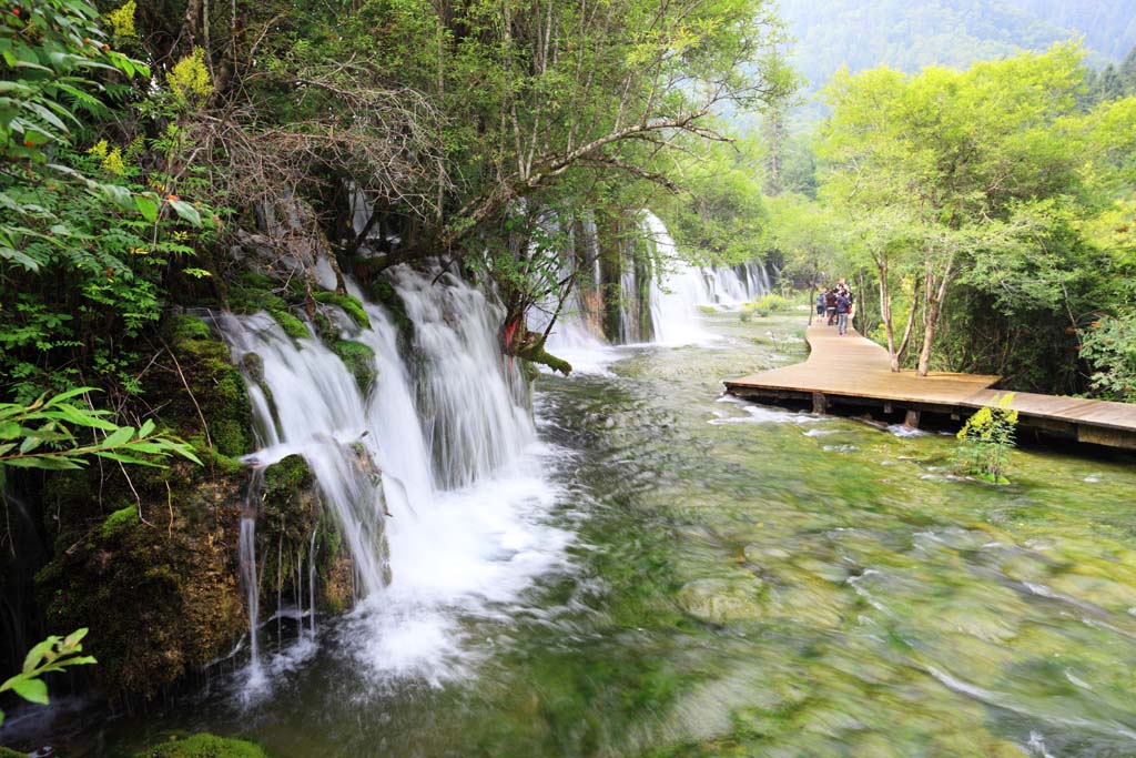 photo,material,free,landscape,picture,stock photo,Creative Commons,Jiuzhaigou Yatakeumi Waterfall, , , , 