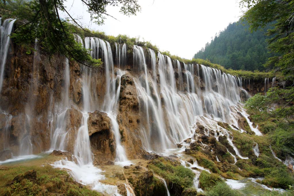 Foto, materiell, befreit, Landschaft, Bild, hat Foto auf Lager,Jiuzhaigou Nuo Datum Akira Wasserfall, , , , 