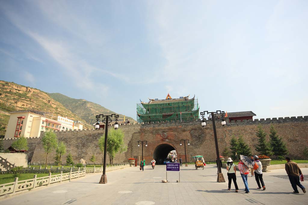 fotografia, materiale, libero il panorama, dipinga, fotografia di scorta,Il castello di Matsushu porta nord, , , , 