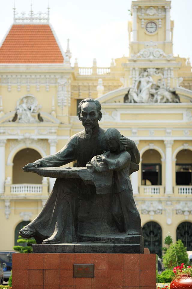 Foto, materiell, befreit, Landschaft, Bild, hat Foto auf Lager,Ho Chi Minh statue, , , , 