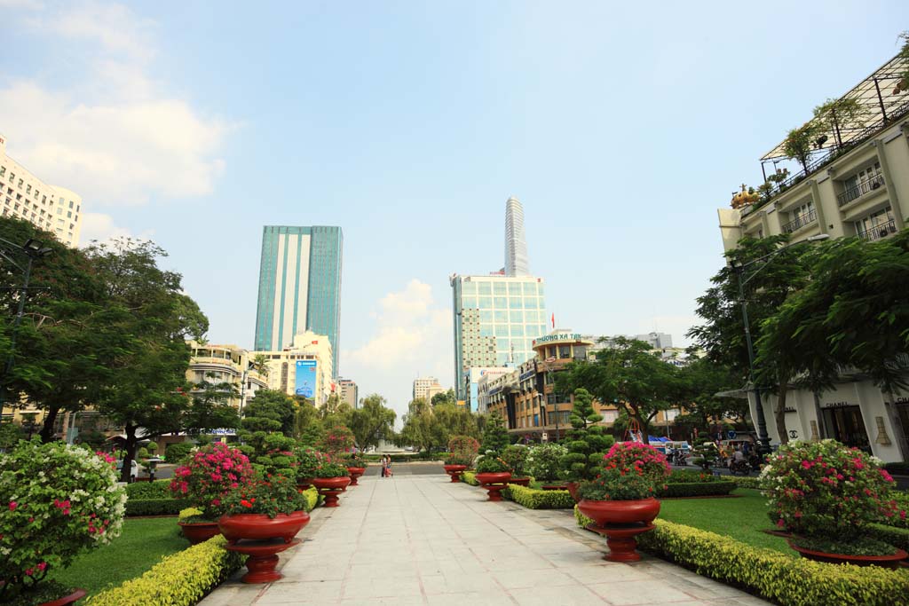 Foto, materieel, vrij, landschap, schilderstuk, bevoorraden foto,Nguyen Hue Street, , , , 