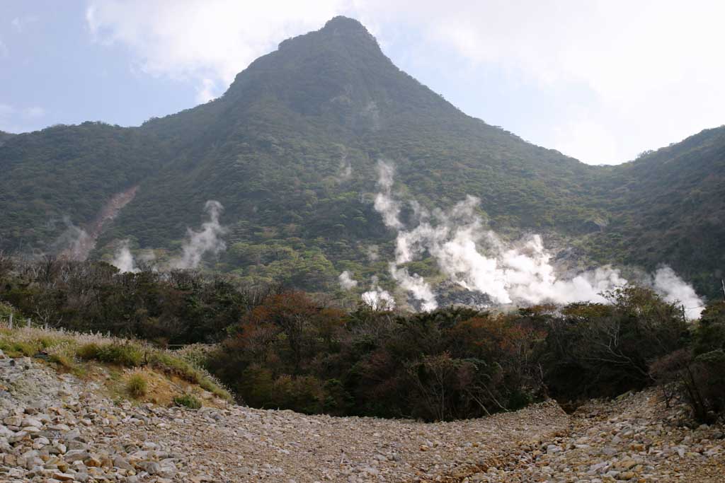 photo,material,free,landscape,picture,stock photo,Creative Commons,Ohwakudani, Hakone, volcano, terrestrial heat, mountain