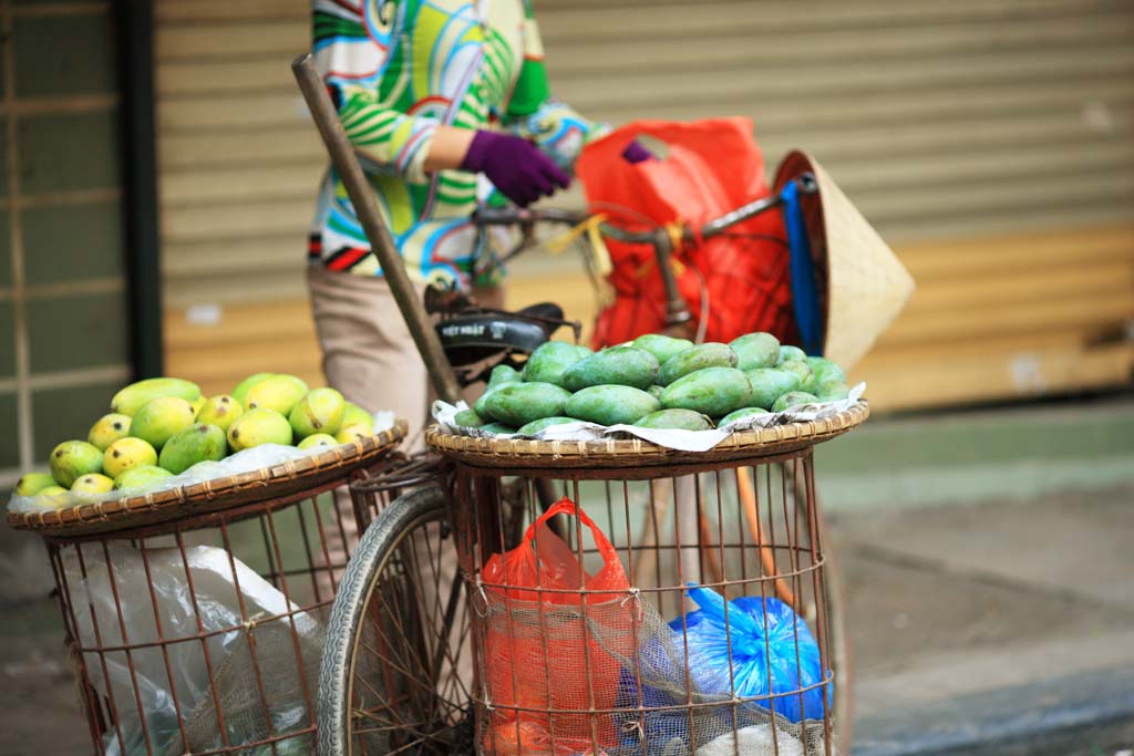 Foto, materieel, vrij, landschap, schilderstuk, bevoorraden foto,Verkoop Hanoi groenten, , , , 