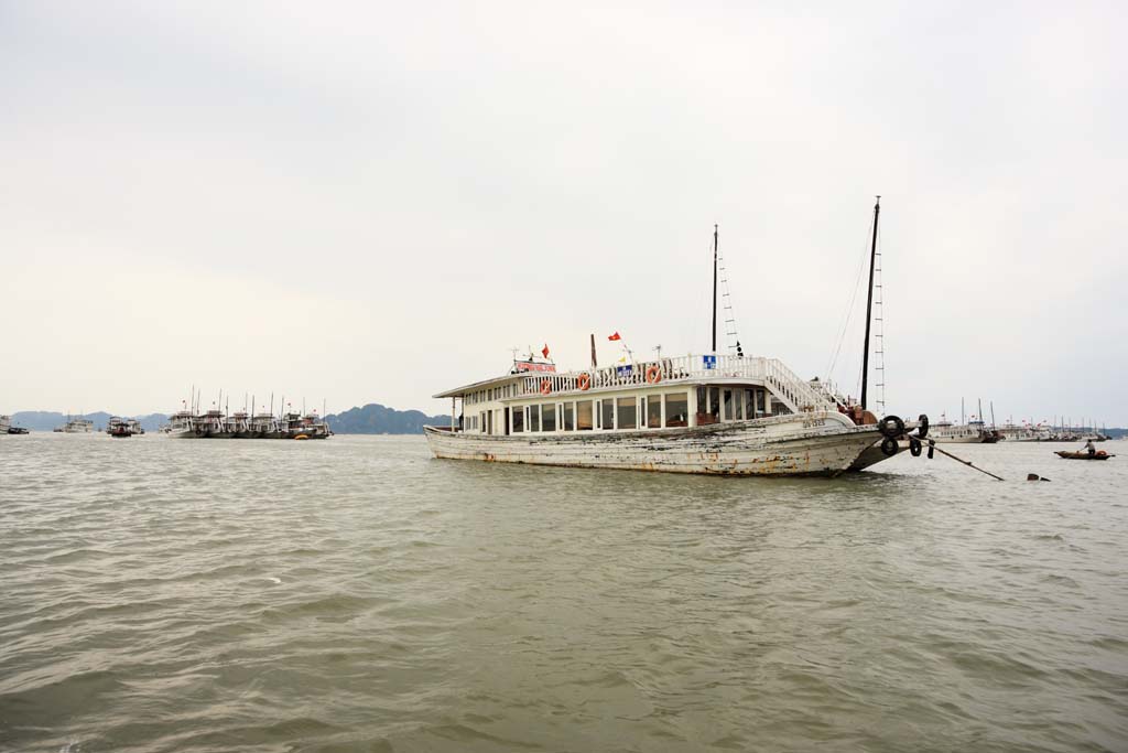 Foto, materieel, vrij, landschap, schilderstuk, bevoorraden foto,Halong Bay, , , , 