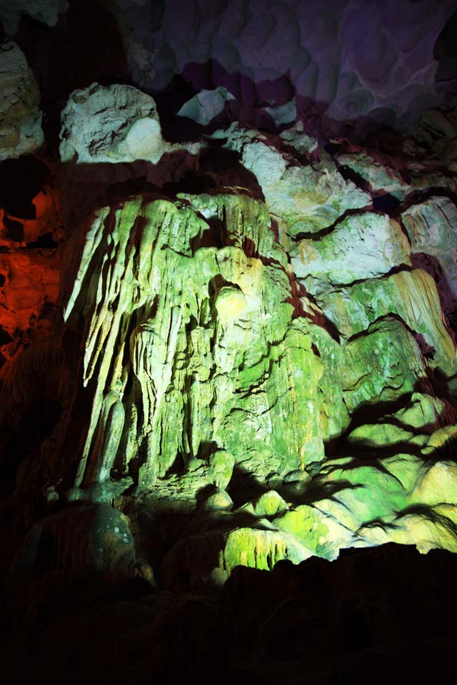 fotografia, materiale, libero il panorama, dipinga, fotografia di scorta,Baia di Halong Tien Kung grotta, , , , 