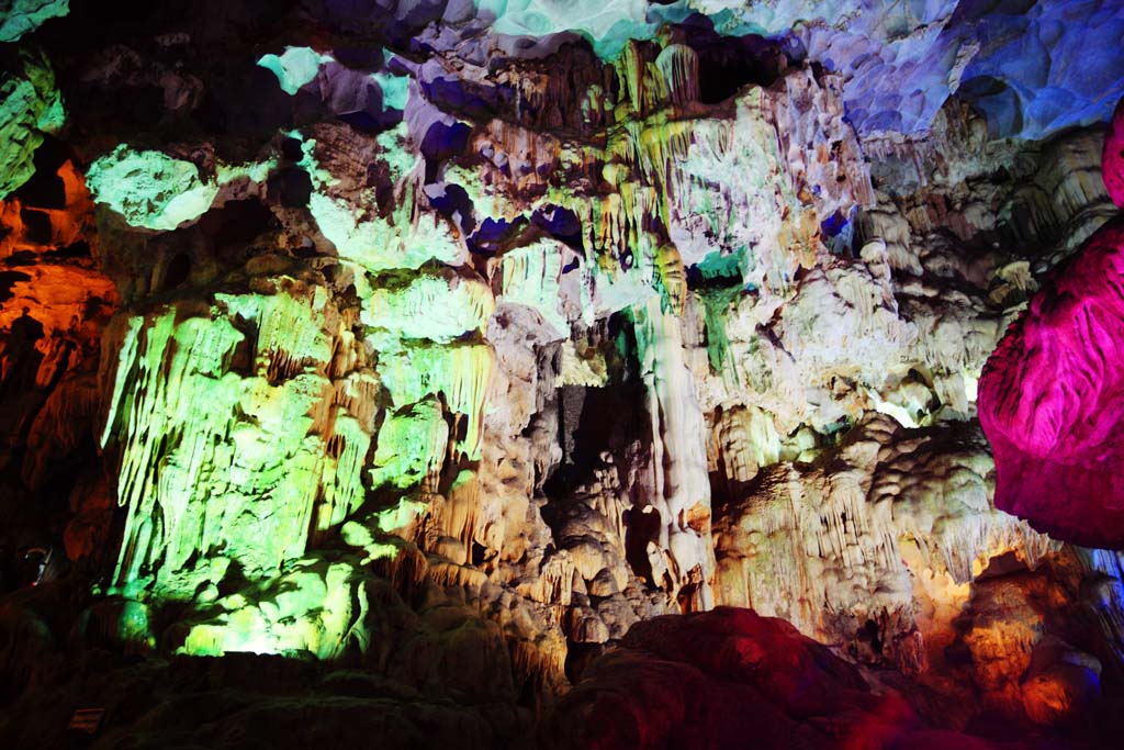 fotografia, materiale, libero il panorama, dipinga, fotografia di scorta,Baia di Halong Tien Kung grotta, , , , 