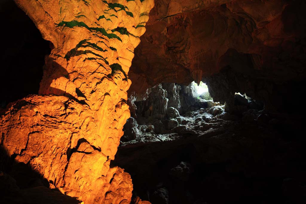 fotografia, materiale, libero il panorama, dipinga, fotografia di scorta,Baia di Halong Tien Kung grotta, , , , 