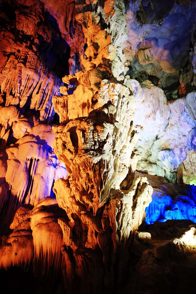 fotografia, materiale, libero il panorama, dipinga, fotografia di scorta,Baia di Halong Tien Kung grotta, , , , 