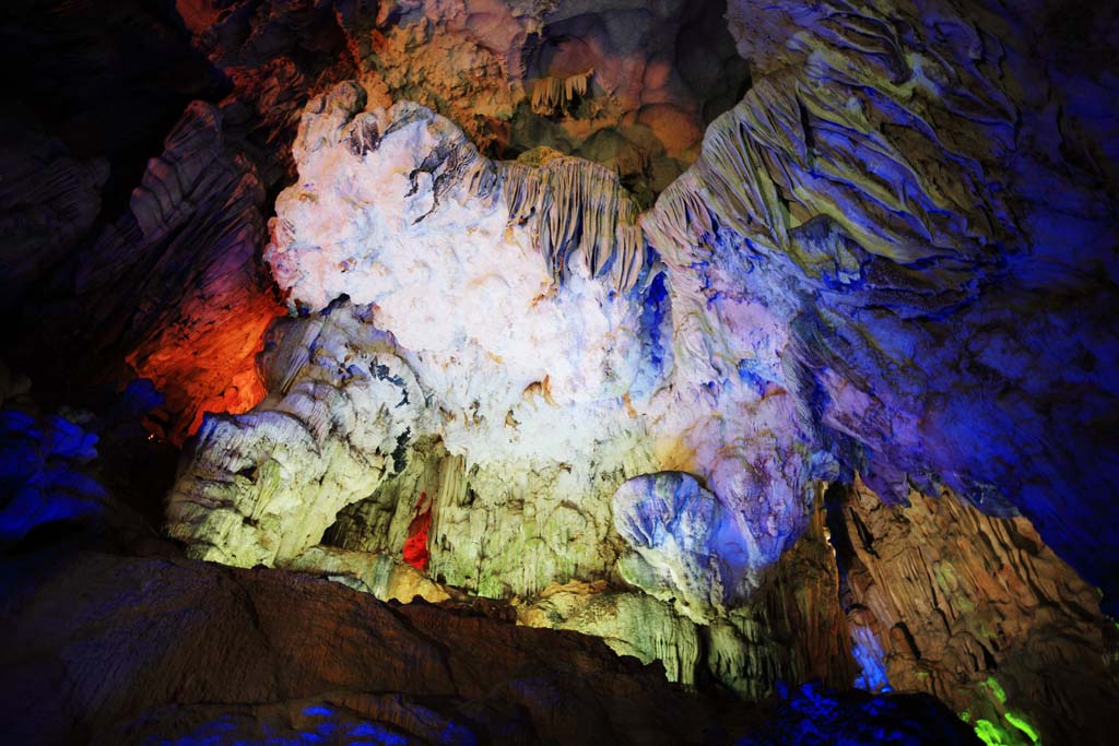 fotografia, materiale, libero il panorama, dipinga, fotografia di scorta,Baia di Halong Tien Kung grotta, , , , 