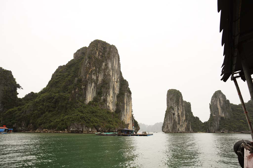 Foto, materieel, vrij, landschap, schilderstuk, bevoorraden foto,Halong Bay, , , , 