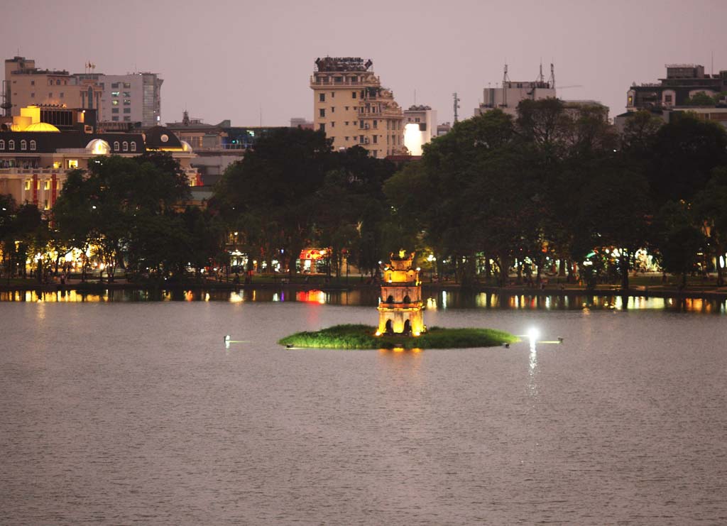 foto,tela,gratis,paisaje,fotografa,idea,Torre del Lago Hoan Kiem turtle, , , , 