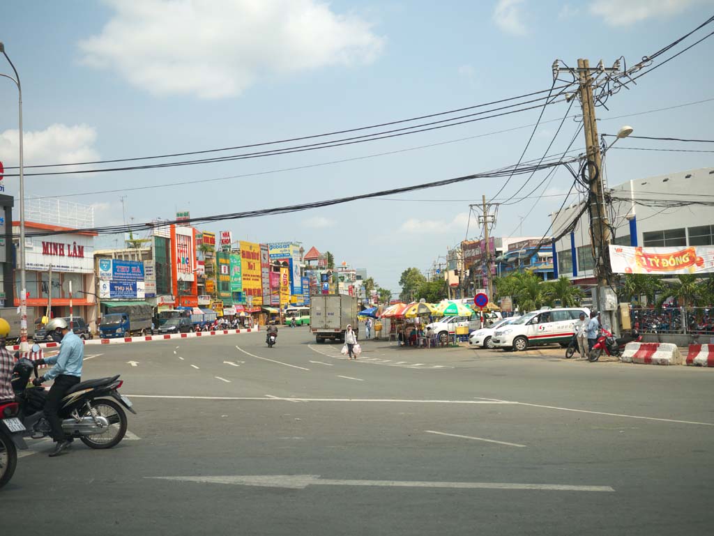 Foto, materiell, befreit, Landschaft, Bild, hat Foto auf Lager,Straen von Ho-Chi-Minh-Stadt, , , , 