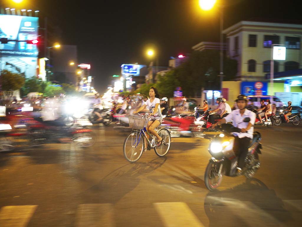 Foto, materieel, vrij, landschap, schilderstuk, bevoorraden foto,Ho Chi Minh City night, , , , 