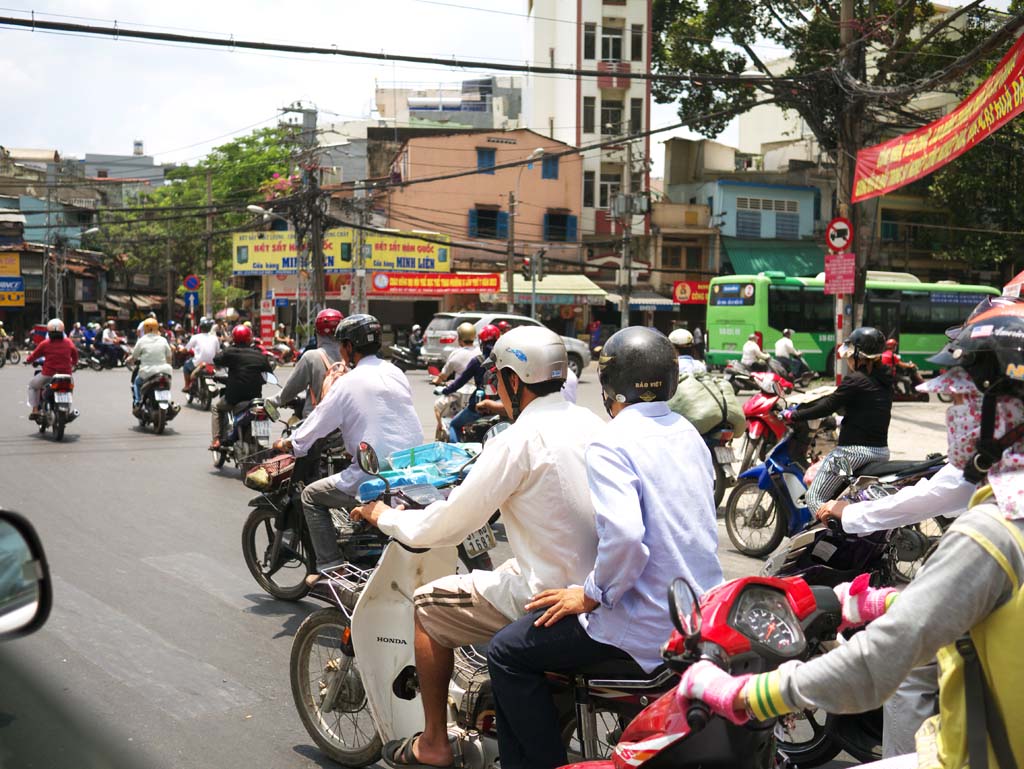 Foto, materiell, befreit, Landschaft, Bild, hat Foto auf Lager,Straen von Ho-Chi-Minh-Stadt, , , , 