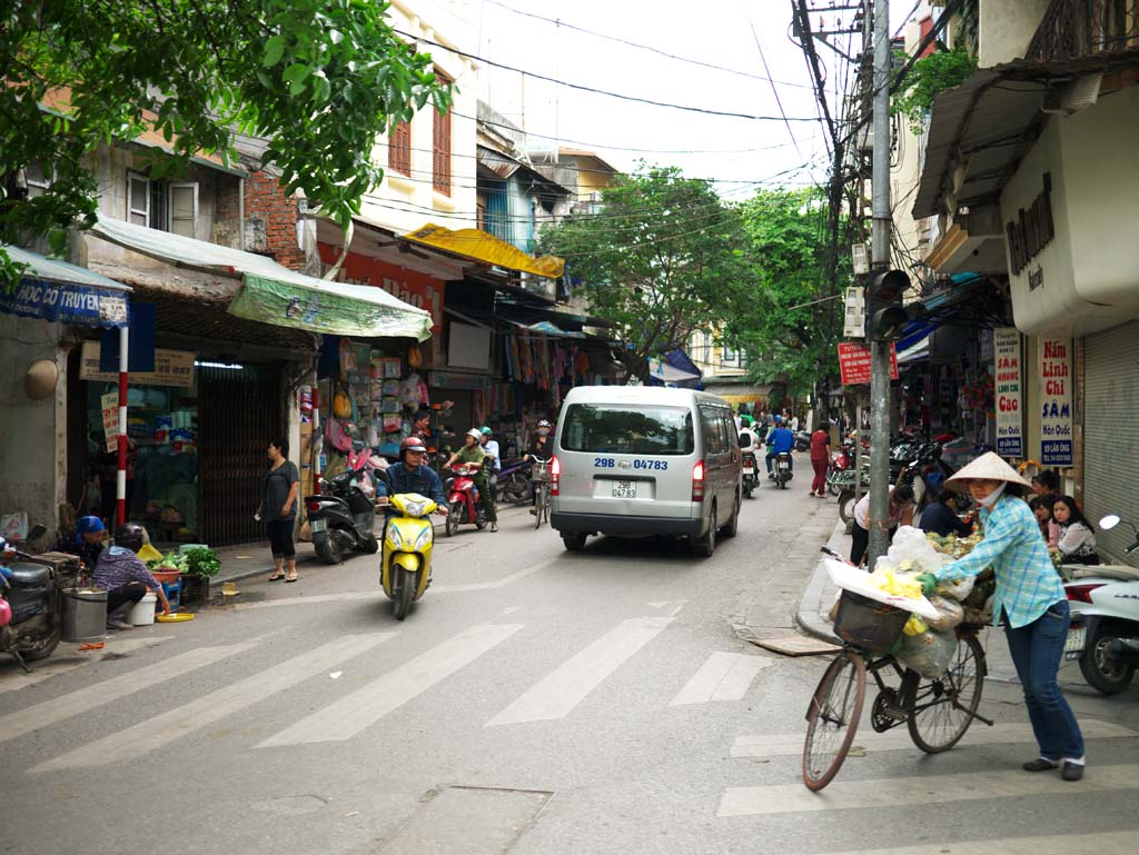 Foto, materieel, vrij, landschap, schilderstuk, bevoorraden foto,Hanoi's Old Town, , , , 