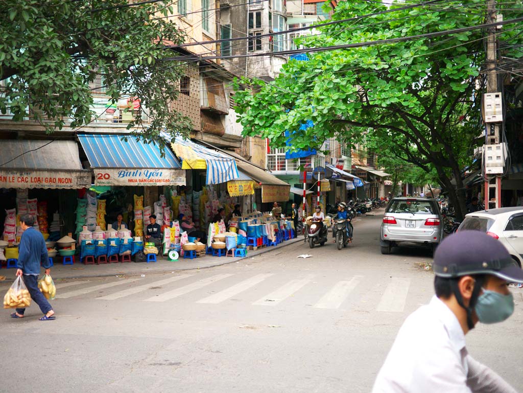 Foto, materieel, vrij, landschap, schilderstuk, bevoorraden foto,Hanoi's Old Town, , , , 