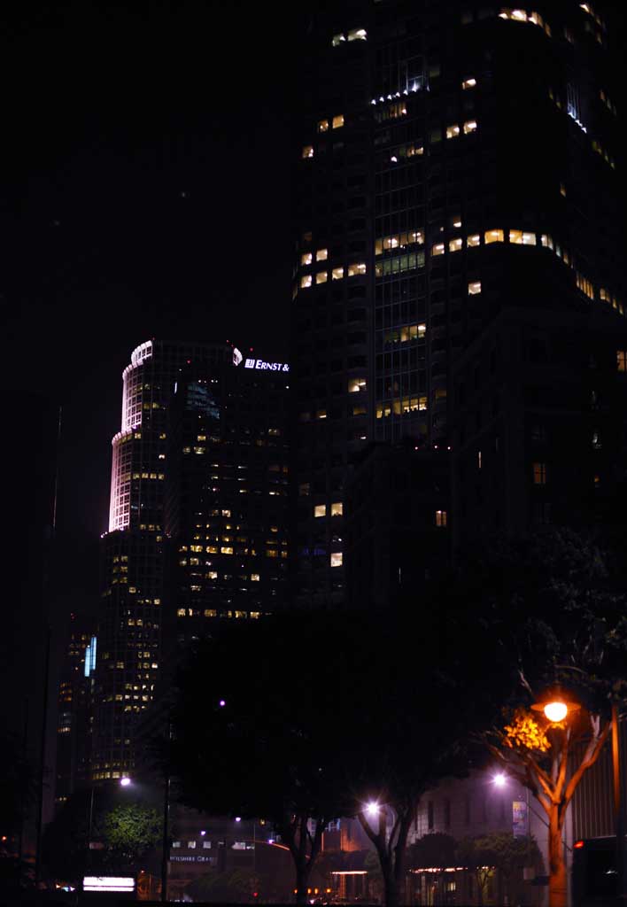 Foto, materiell, befreit, Landschaft, Bild, hat Foto auf Lager,Nacht von Los Angeles, Gebude, Licht, Fenster, Los Angeles