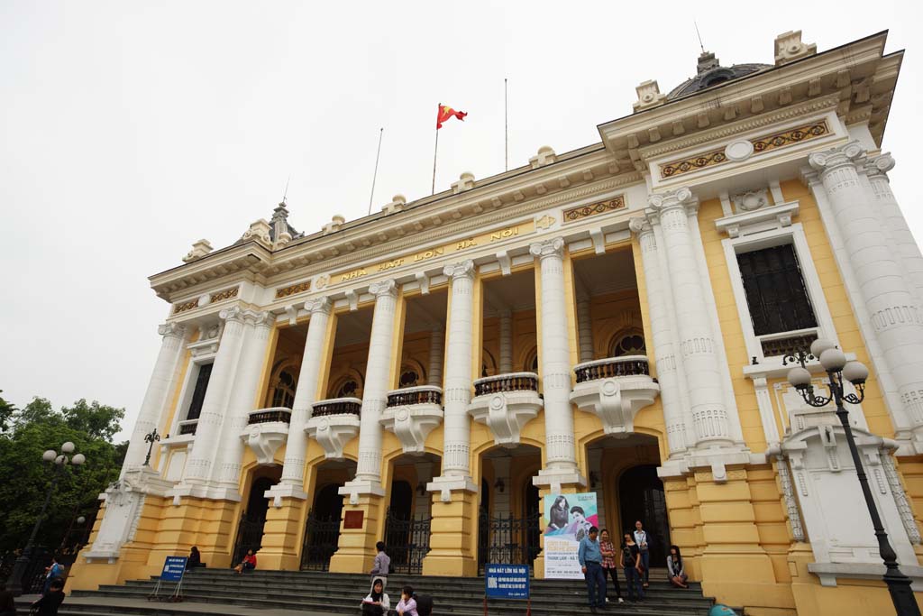 fotografia, materiale, libero il panorama, dipinga, fotografia di scorta,Hanoi Teatro Comunale, , , , 