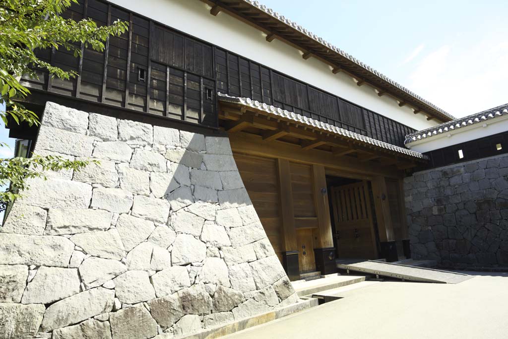 Foto, materieel, vrij, landschap, schilderstuk, bevoorraden foto,In Kumamoto Castle, , , , 