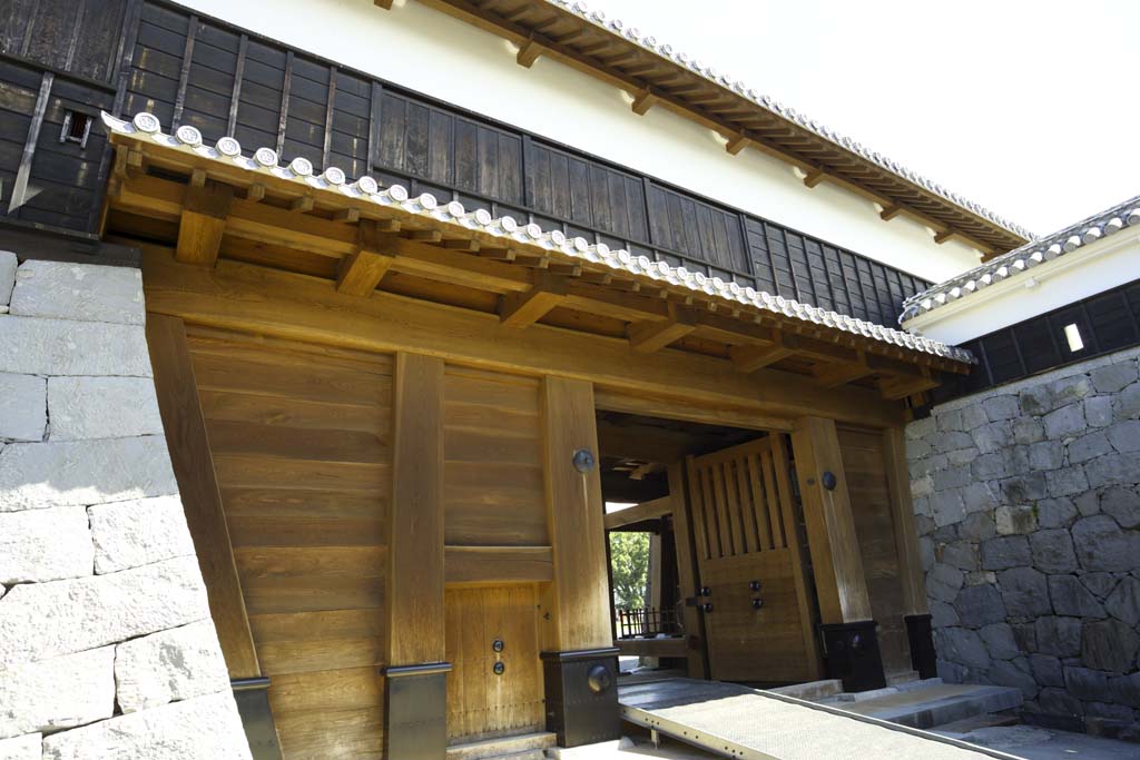 Foto, materiell, befreit, Landschaft, Bild, hat Foto auf Lager,In Kumamoto Castle, , , , 