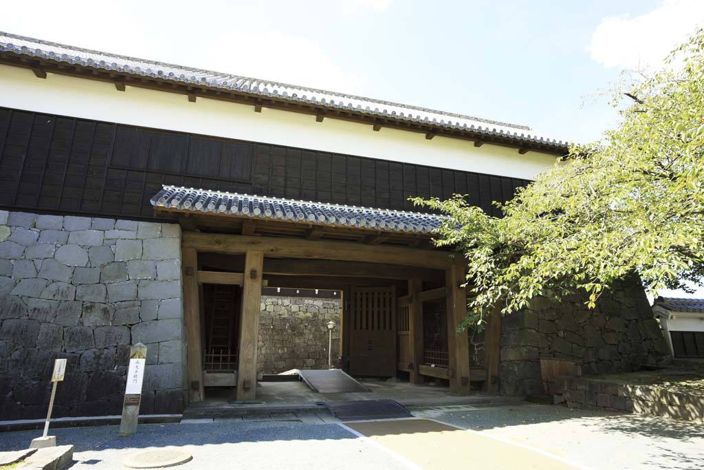 Foto, materieel, vrij, landschap, schilderstuk, bevoorraden foto,In Kumamoto Castle, , , , 