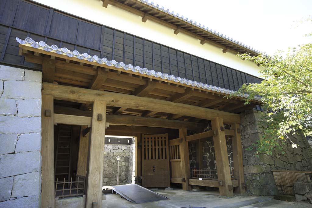 Foto, materiell, befreit, Landschaft, Bild, hat Foto auf Lager,In Kumamoto Castle, , , , 