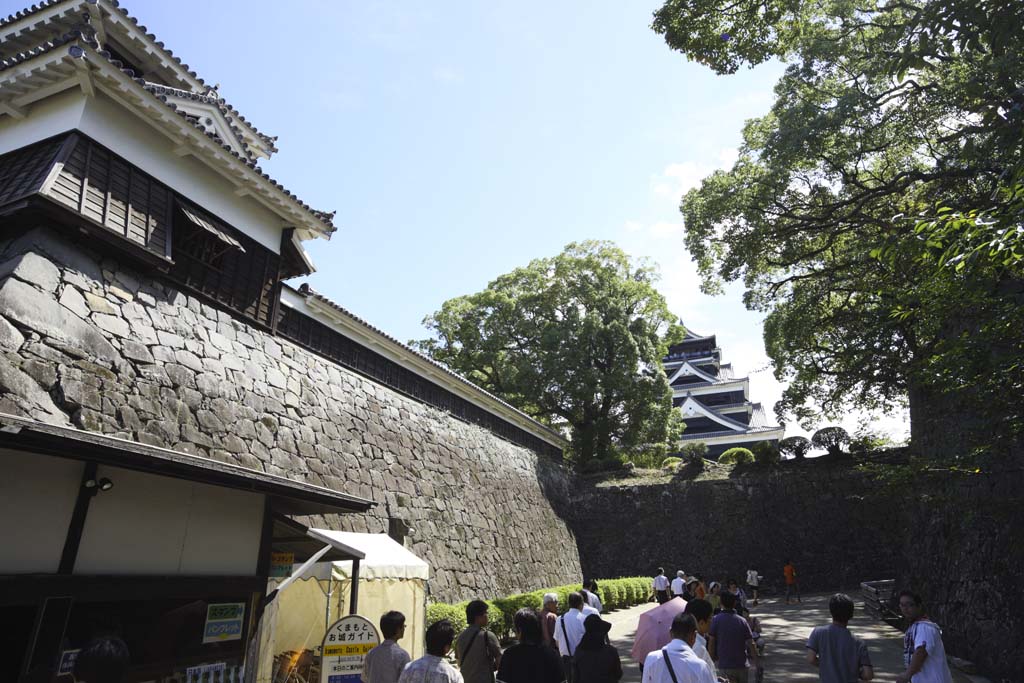 Foto, materieel, vrij, landschap, schilderstuk, bevoorraden foto,In Kumamoto Castle, , , , 