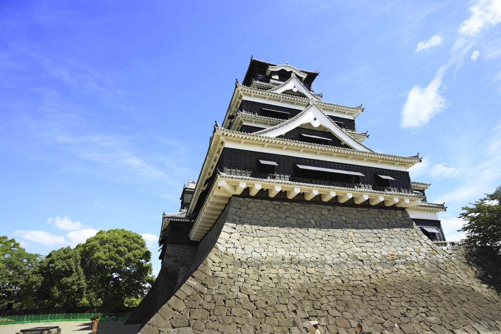 Foto, materiell, befreit, Landschaft, Bild, hat Foto auf Lager,In Kumamoto Castle, , , , 