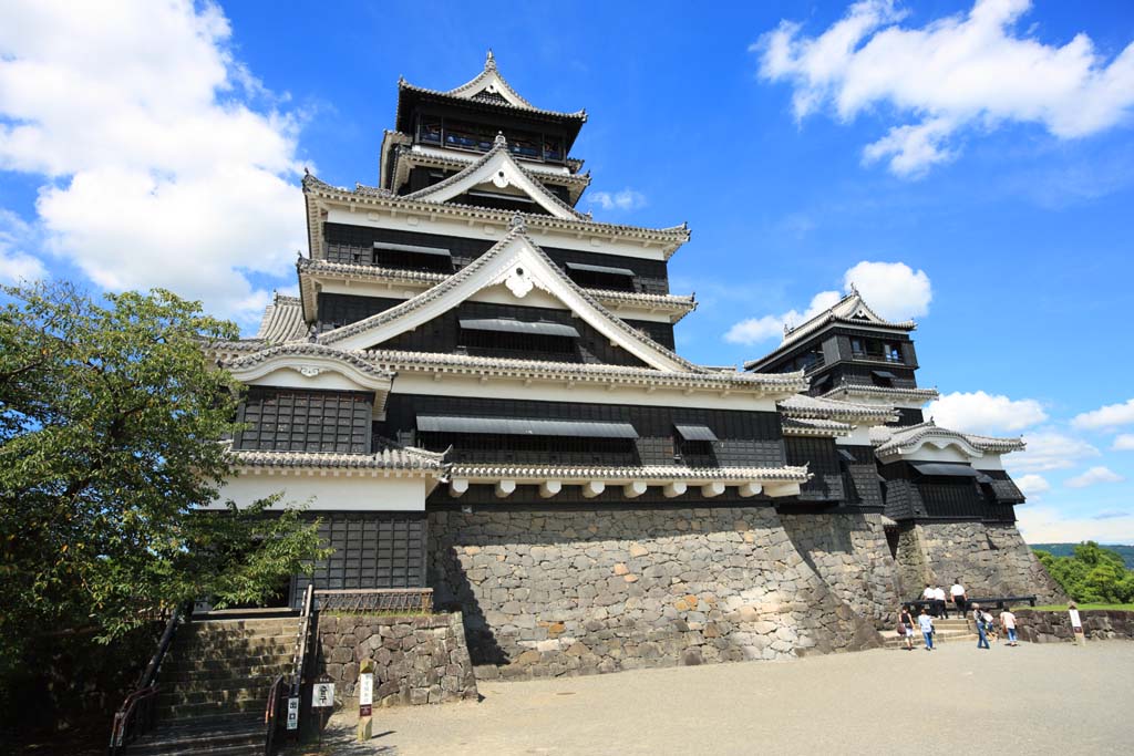 fotografia, materiale, libero il panorama, dipinga, fotografia di scorta,Al Castello di Kumamoto, , , , 